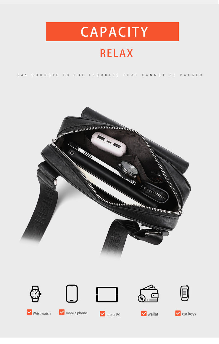 Bolso Cruzado Blanco o Negro - Bullcaptain