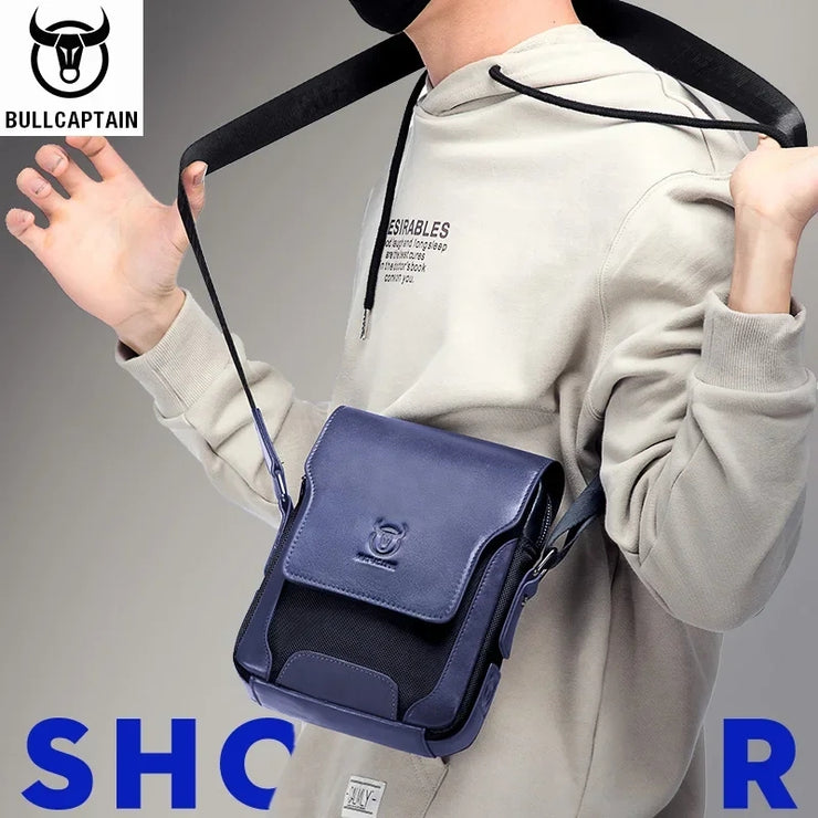 Bolso Cuadrado de Cuero Natural - Estilo Casual