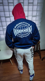Poleron Azul Hoodie Hombre Primitive - Original