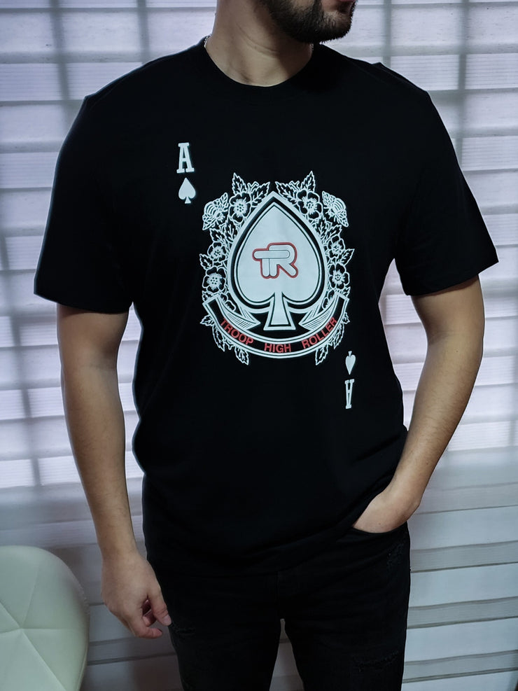 Polera Negra Hombre Original World Of Troop
