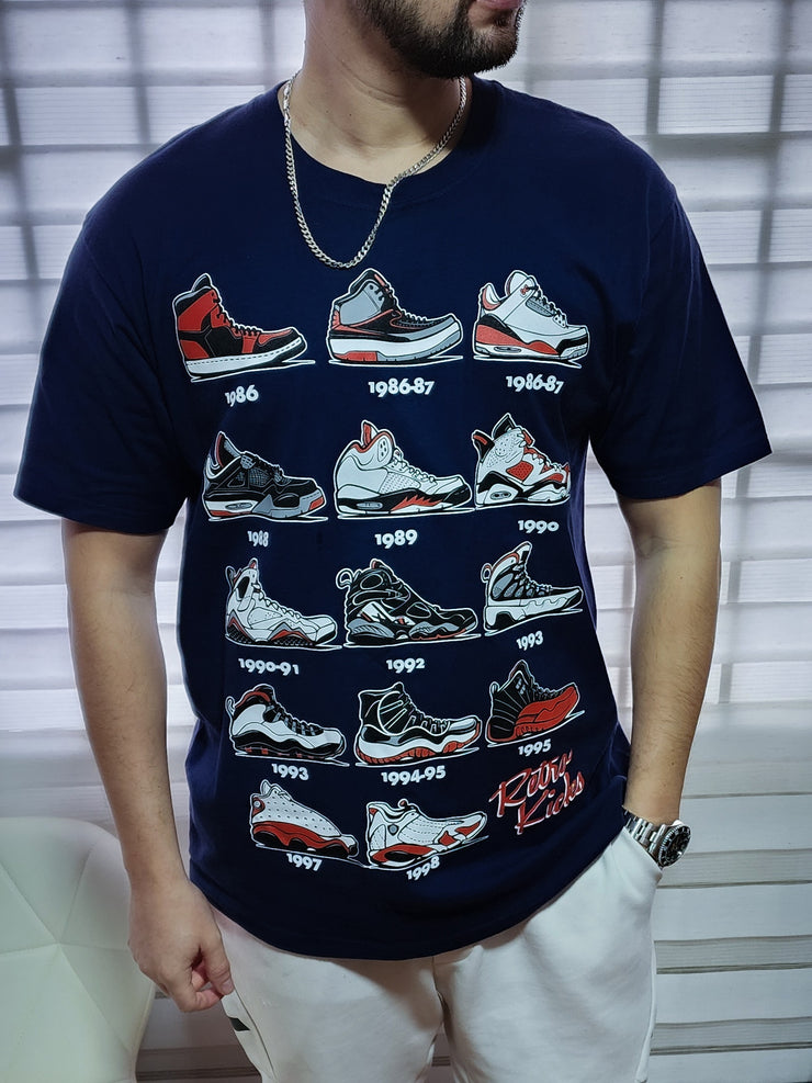 Polera Azul Jordan Retro Kicks