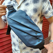 Bolso Cruzado Expandible Color Azul - Agueda #51761