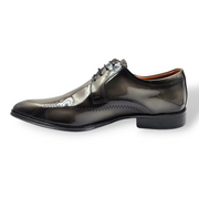 Zapato Charol Gris Formal Hombre- 40087G