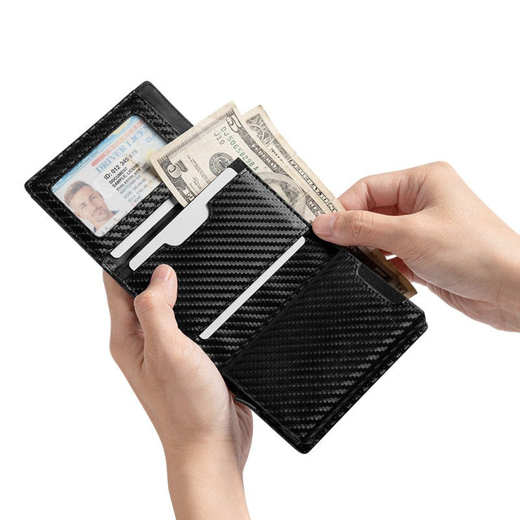 Billetera Fibra de Carbono con Deslizados de Tarjetas para Hombres - Levurett LV125