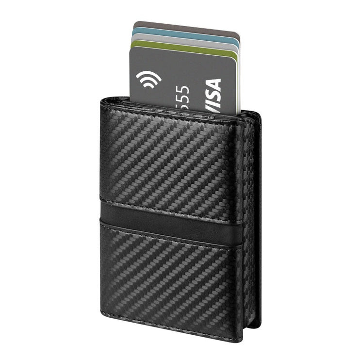 Billetera Fibra de Carbono con Deslizados de Tarjetas para Hombres - Levurett LV125