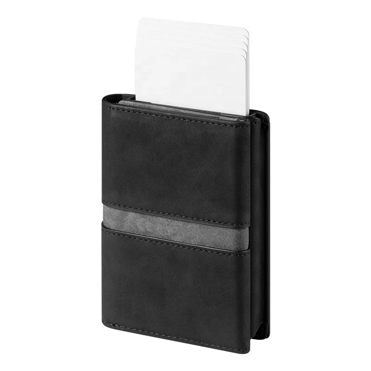 Billetera con Deslizados de Tarjetas Unisex - Levurett LV125 Negro