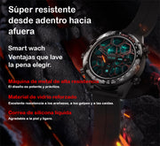 SmartWatch CT11 Plateado Hombre / IP67 Amoled BT5.3 Reloj Inteligente