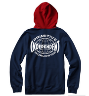 Poleron Azul Hoodie Hombre Primitive - Original