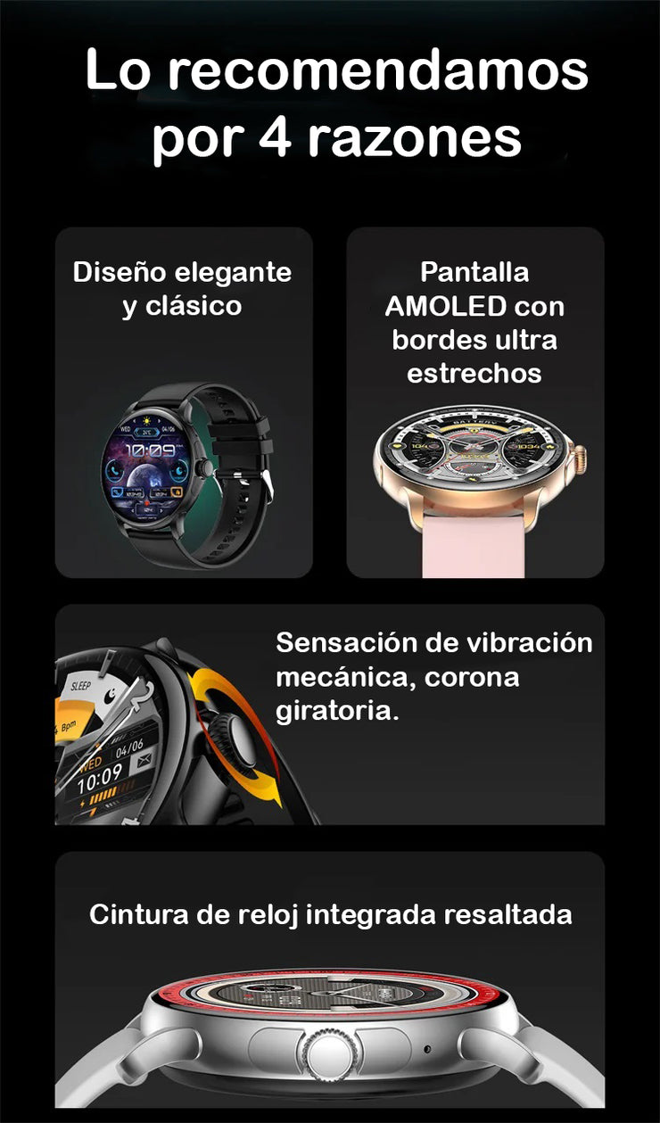 SmartWatch VS15 Pro Gris Unisex / IP68 Amoled BT5.3 Reloj Inteligente