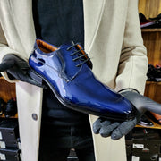Zapato Charol Azul Levurett - 40078