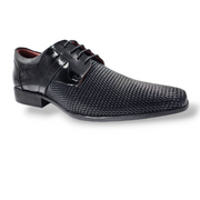 Zapato Formal Hombre Charol Negro Levurett - 12103 Vector azul