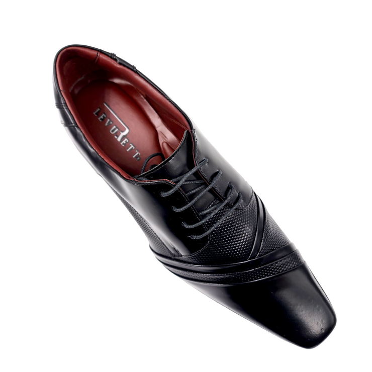 Zapato Formal Negro de Cuero Hombre - 0761N