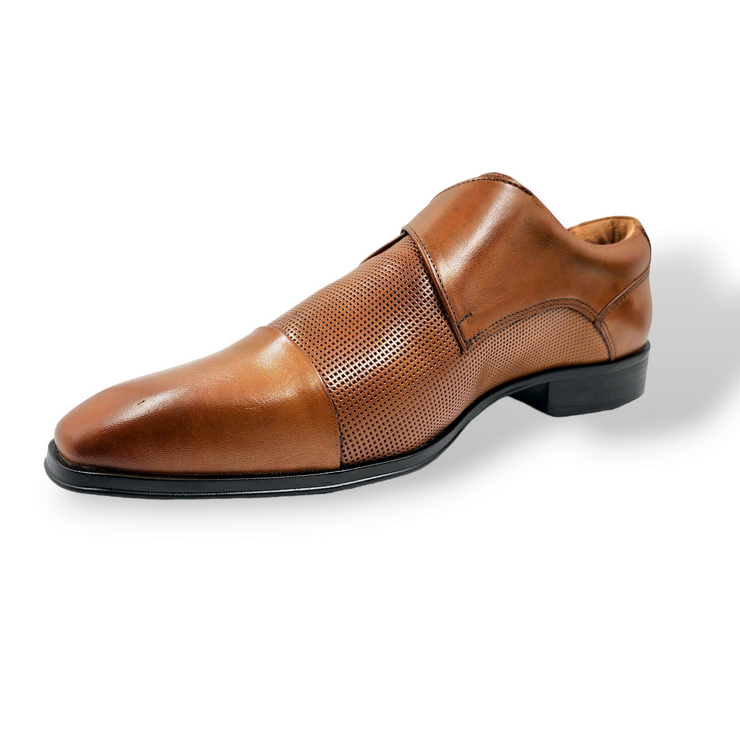 Zapato Formal Monkstrap Whisky Cuero Natural / 32007W