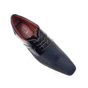 Zapato Formal Hombre Charol Negro Levurett - 12103 Vector azul