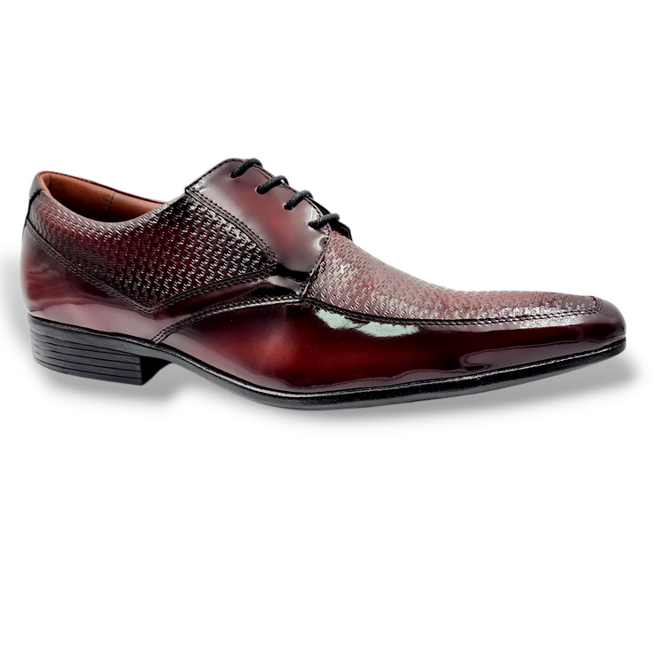 Zapato Hombre Charol Rojo Levurett - 17179 Braile