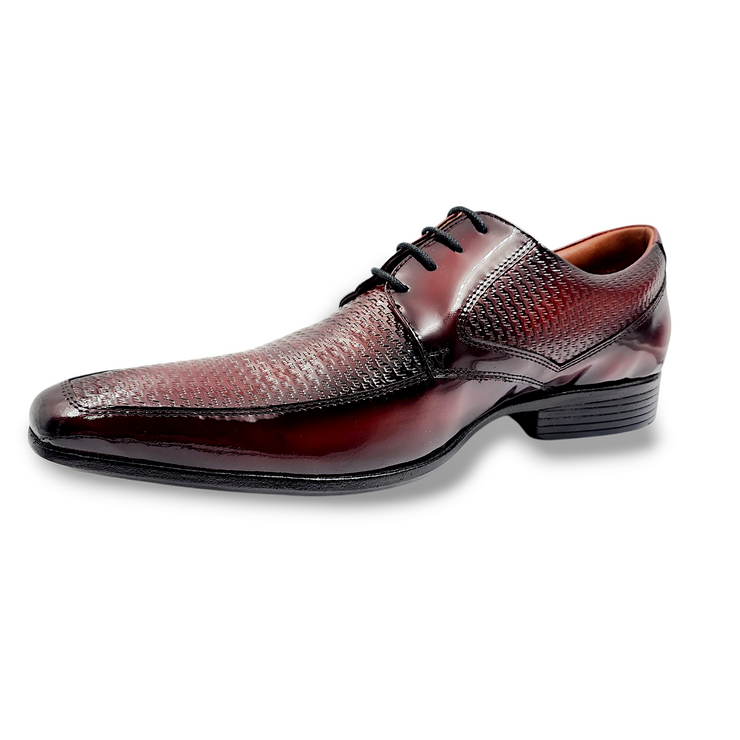 Zapato Hombre Charol Rojo Levurett - 17179 Braile