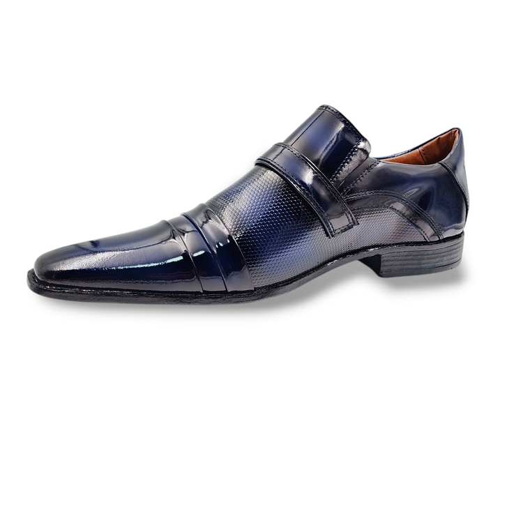 Zapato Formal de Charol Hombre Levurett - 12124 Azul