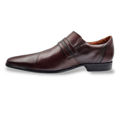 Zapato Formal Hombre Cuero Marrón / 12023 Piñón