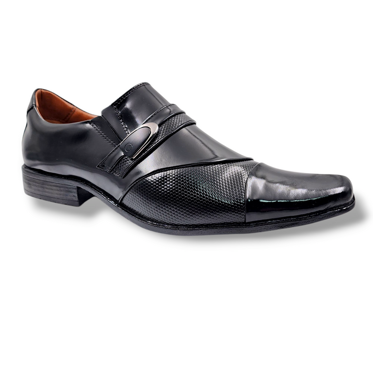 Zapato Formal Hombre Cuero Box Levurett - 0701 Negro
