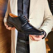 Zapato Formal Negro de Cuero Hombre - 0761N