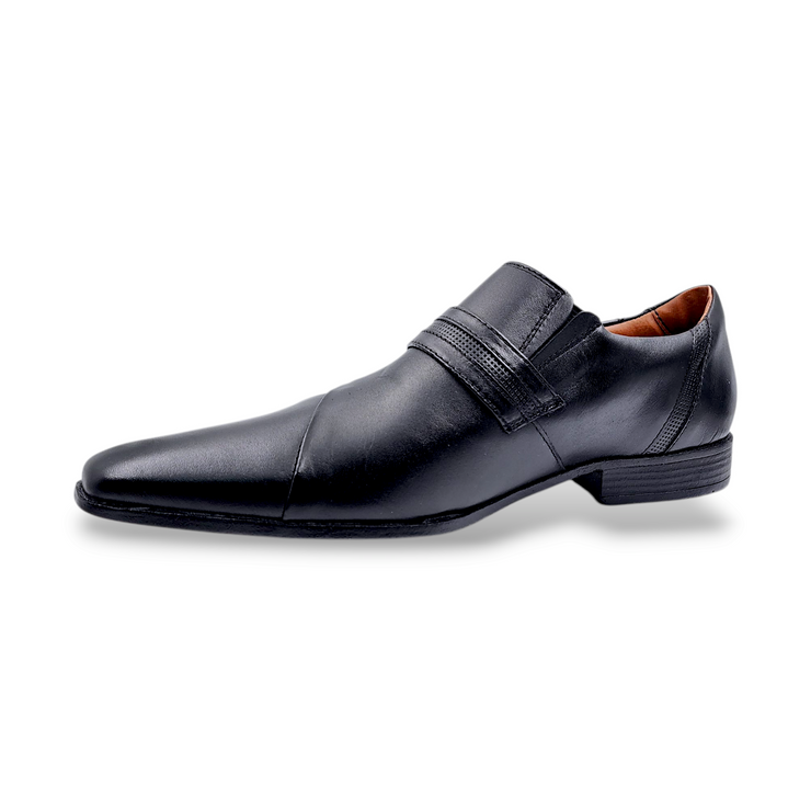 Zapato Formal Hombre Cuero Negro / 12023N