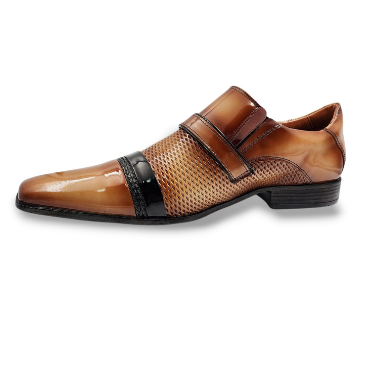 Zapato Formal Charol Camel Levurett - 12053 Macafi