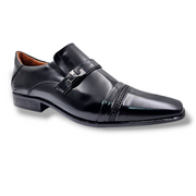 Zapato Formal Negro Cuero Box Levurett - 12053 Macafi