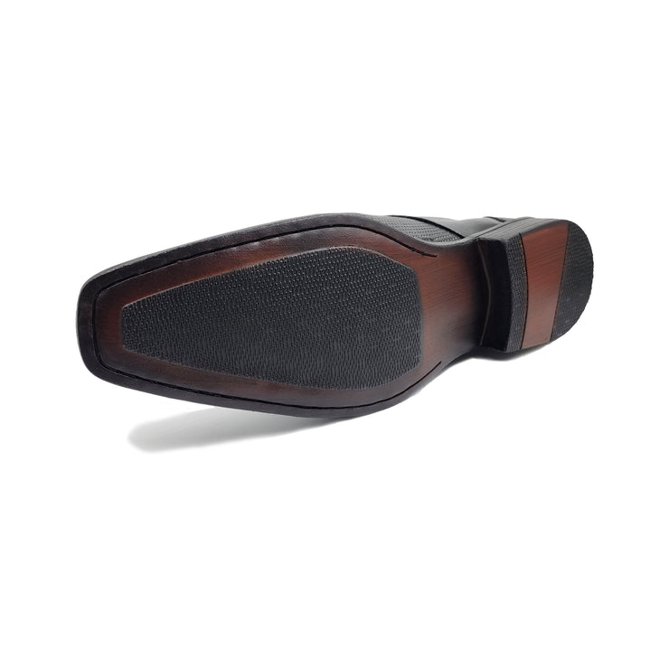 Zapato Cuero Negro Levurett Hombre - 12103 Diamante Preto