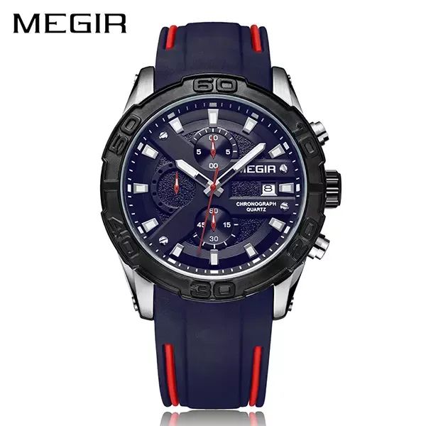 Reloj MEGIR 2055 Silicon Blue Red Levurett