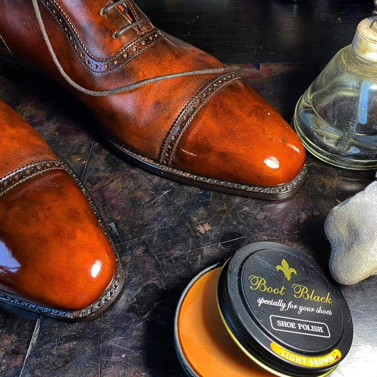 Cera para zapatos de cuero Shoe Polish 50g BootBlack