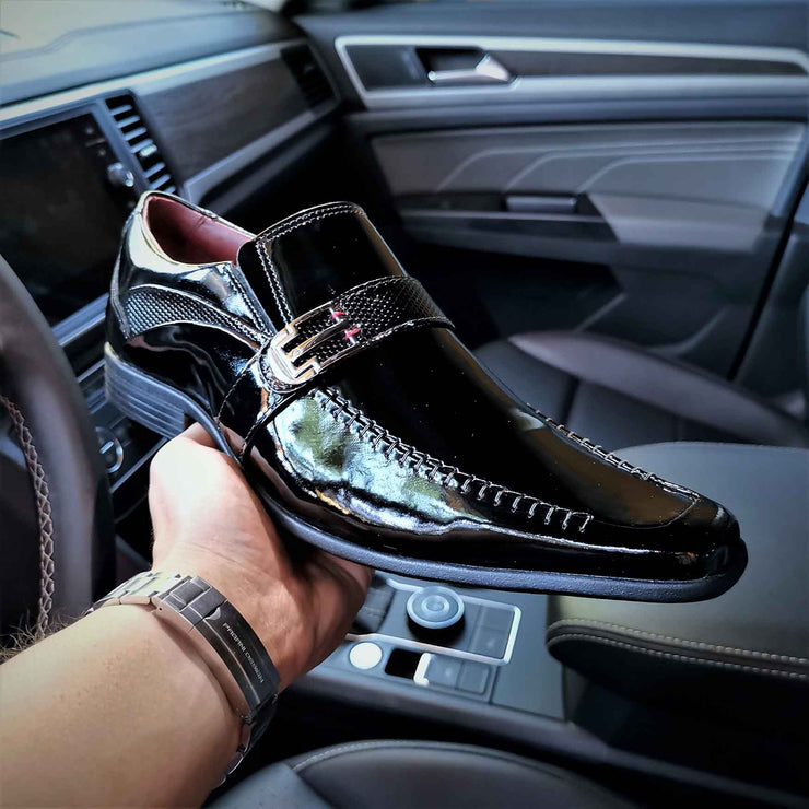 Zapato de Hombre Levurett Charol Pegasus Negro