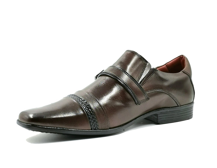 Zapato Levurett Trenzado Cafe Cuero